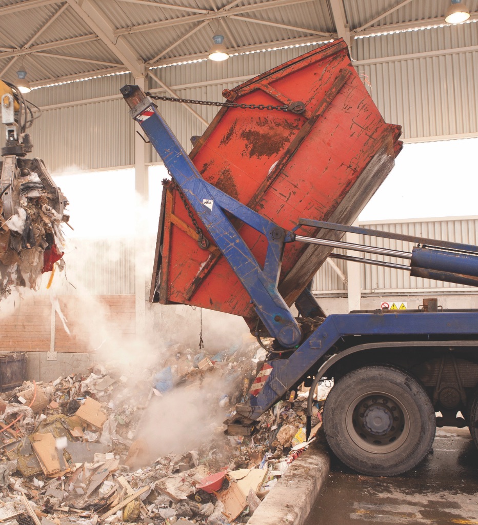 Industrial waste tipping operation